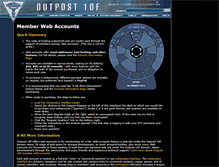 Tablet Screenshot of members.outpost10f.com
